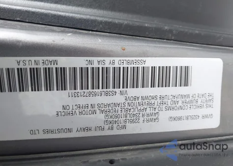 2008 Subaru Legacy 2.5I z USA, uszkodzony, nr VIN 4S3BL616587213311